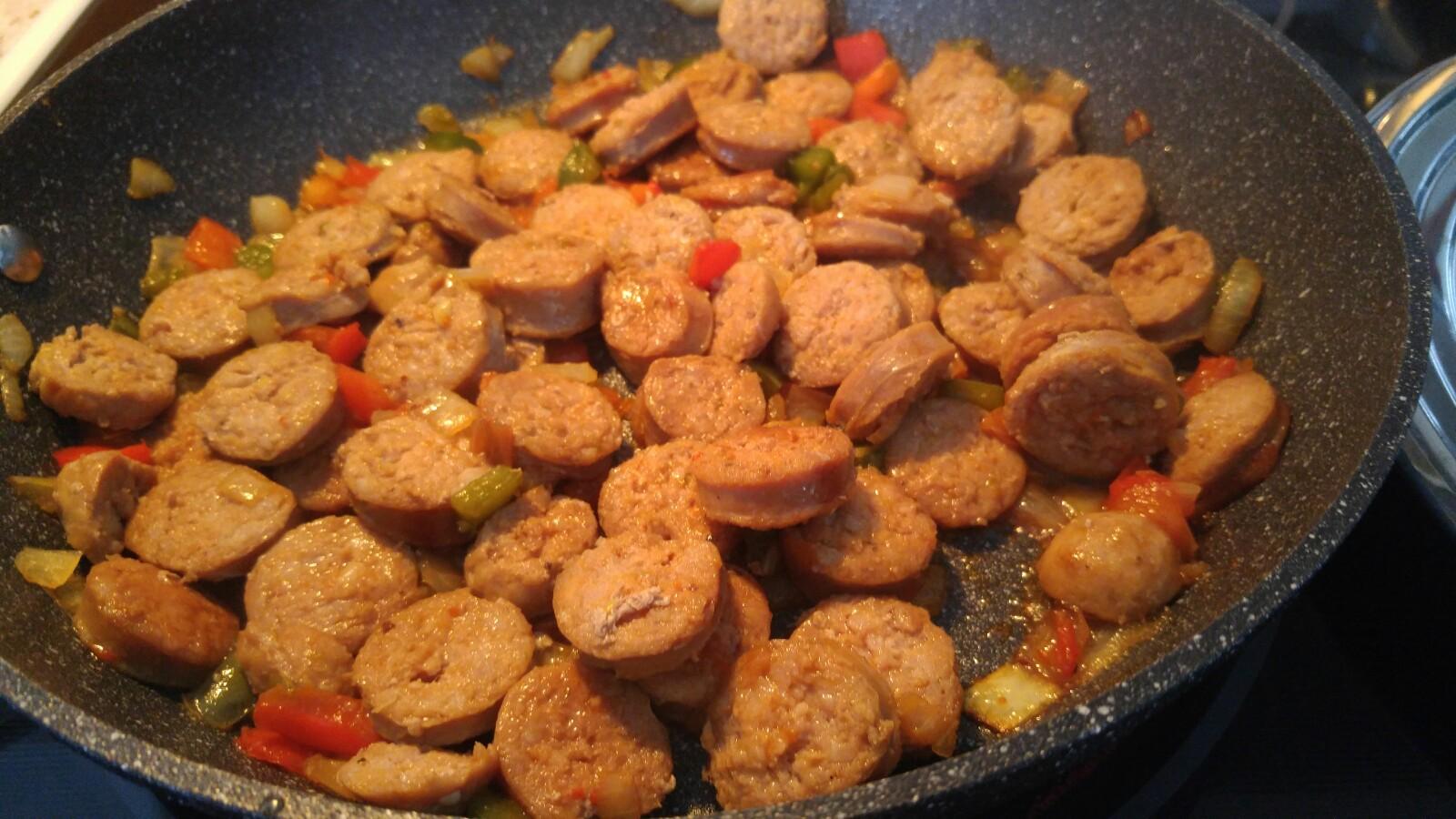sausage with peppers